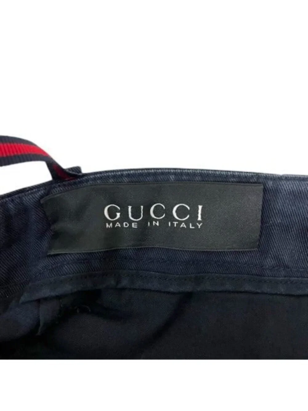 Gucci Shorts Cotton Logo Navy 44